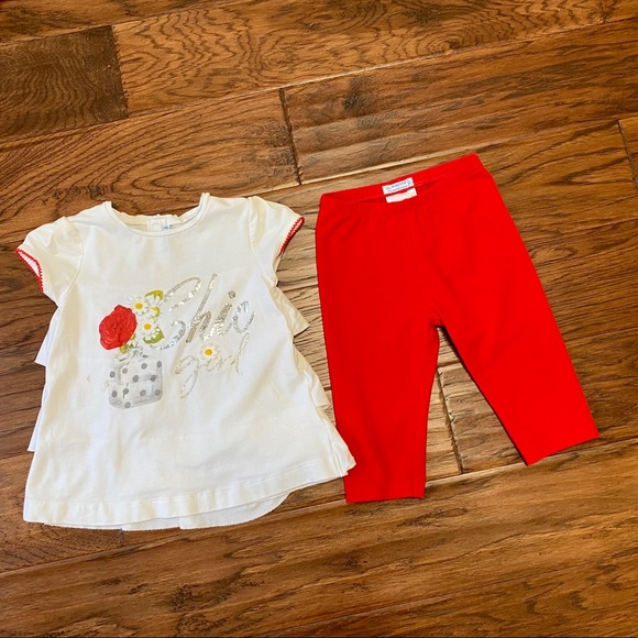 Mayoral Other - MAYORAL Cotton T-Shirt & Leggings Set. 24 month